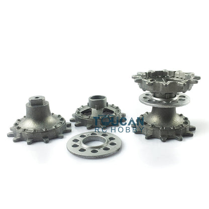 Metal Paired Single Linkages Tracks Sprockets Idlers Upper Hull Guard Plate Net For HL 1/16 Scale Russian T90 RC Tank 3938 Model
