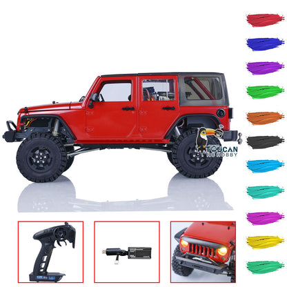 CAPO 1/18 RC Crawler Car CUB2 RTR Lackiert Zusammengebaut Ferngesteuertes Kletterfahrzeug 2-Gang Getriebe Licht Sound ESC 