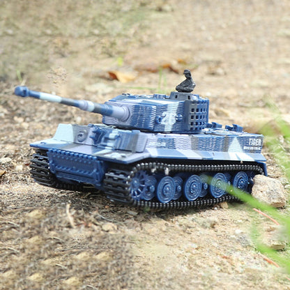 TOUCAN RC HOBBY 1:72 Ready to Run Mini Tank RC German Tiger Toy WW2 Battle Tank Easy Model 2.4G Painted and Assembled for Multiplayer Games
