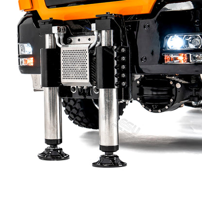 TOUCAN RC HOBBY PROMOTION LESU 6X6 Metal 1/14 RC Hydraulic Crane Truck 3Speed Remote Control Lorry Car 7CH Valve 4MPA 6 Outriggers Sound Axle Diff Lock