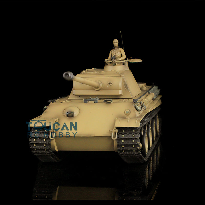 Henglong 1/16 TK7.0 Promotion German Panther G RTR RC Tank 3879 BB Infrared Combat Smoke Sound Light Metal Tracks Sprocket Wheels