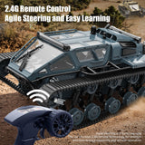 1/18 RC Drifting Tracked Off Road Vehicle C8812 2.4GHz Remote Control Simulation Model Car LED Lights 360 Degree Rotation RTR