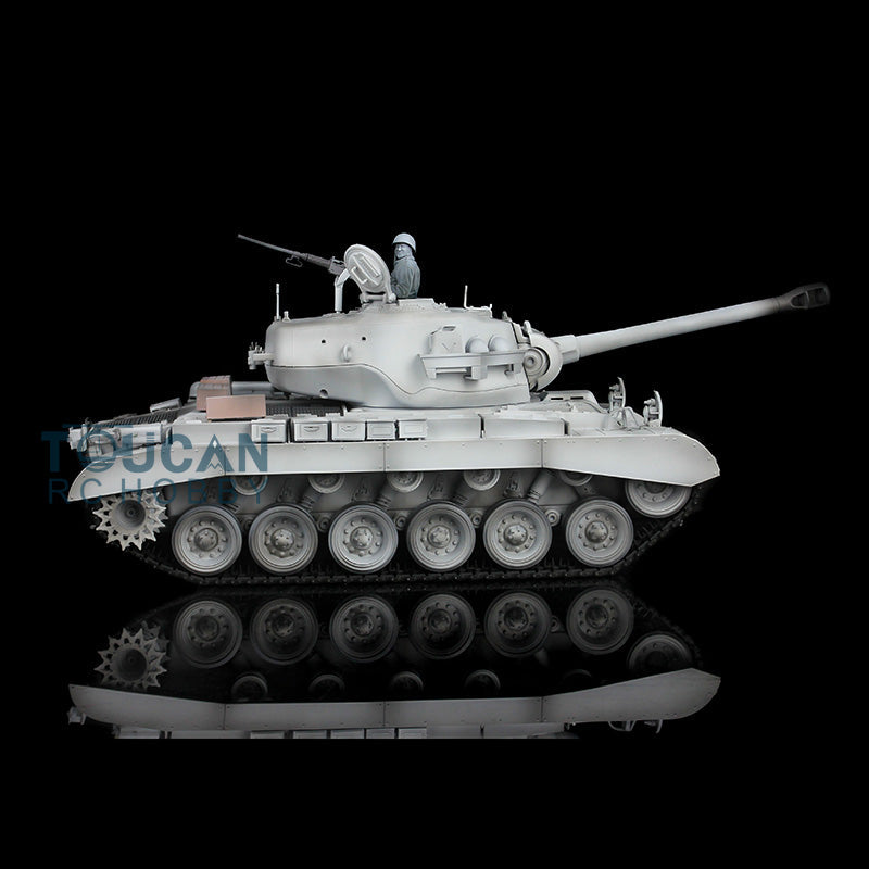 Henglong Plastic 1/16 TK7.0 3838 USA M26 Pershing RTR RC Tank Armored Vehicle Model Smoke Infrared Combat BB Sound Light System