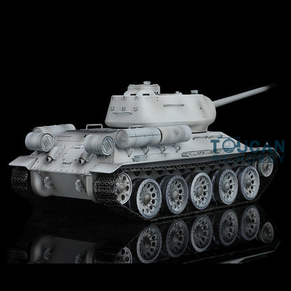 Henglong 1/16 TK7.0 Sowjetischer T34-85 I RC RTR BB IR Panzer 3909 mit 360°-Turm FPV Metallketten Kettenräder Leiträder Rauch Sound