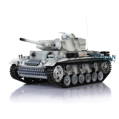 Henglong 1/16 TK7.0 Profession Panzer III L RTR RC Tank 3848 IR BB 360 Degrees Turret Smoke Metal Tracks Sprockets Idlers Road Wheels Gearbox