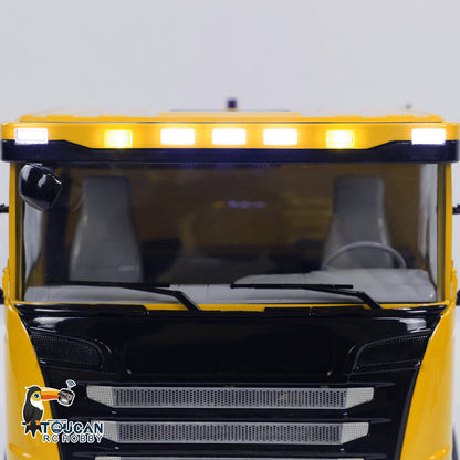 14. 1/14 Scale 8x8 RC Dump Truck G88 U-Style Bucket Full Dump Angle Side  
