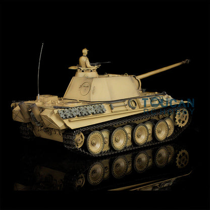 Henglong 1/16 TK7.0 Plastic German Panther G 3879 RTR RC Tank Model with BB Unit Infrared Combat Smoke Light Sound Metal Barrel