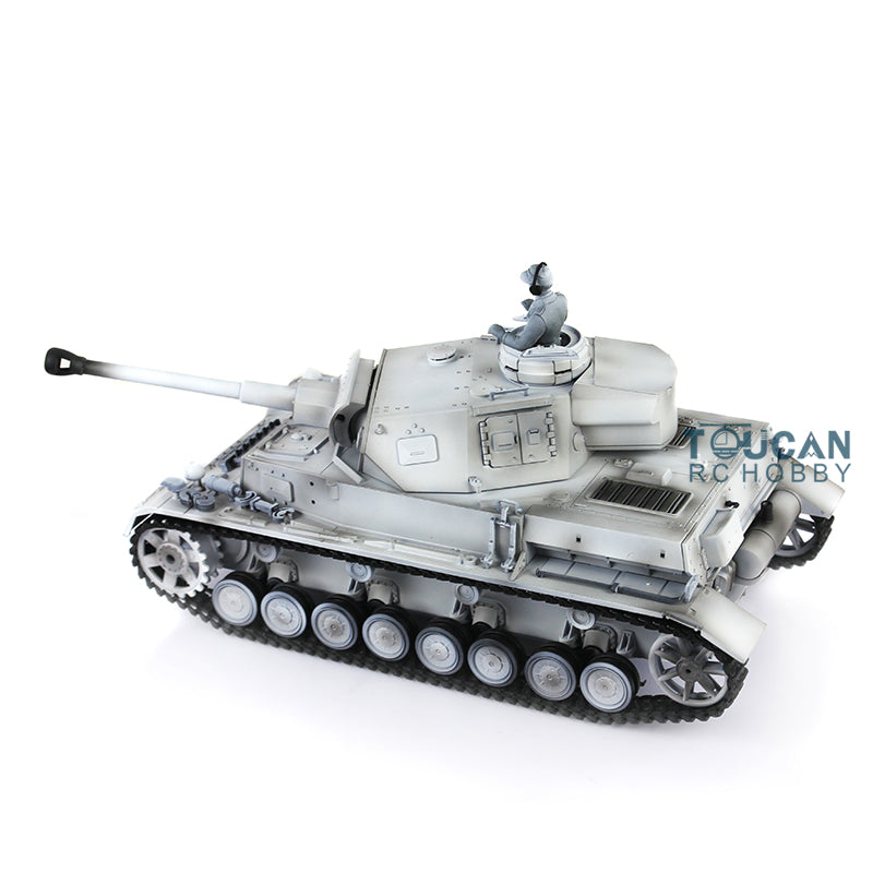 Henglong 1/16 TK7.0 Promotion 3859 German Panzer IV F2 RTR RC Tank IR BB 360 Degrees Turret Smoke Metal Barrel Tracks Sprockets Idlers Road Wheels Gearbox