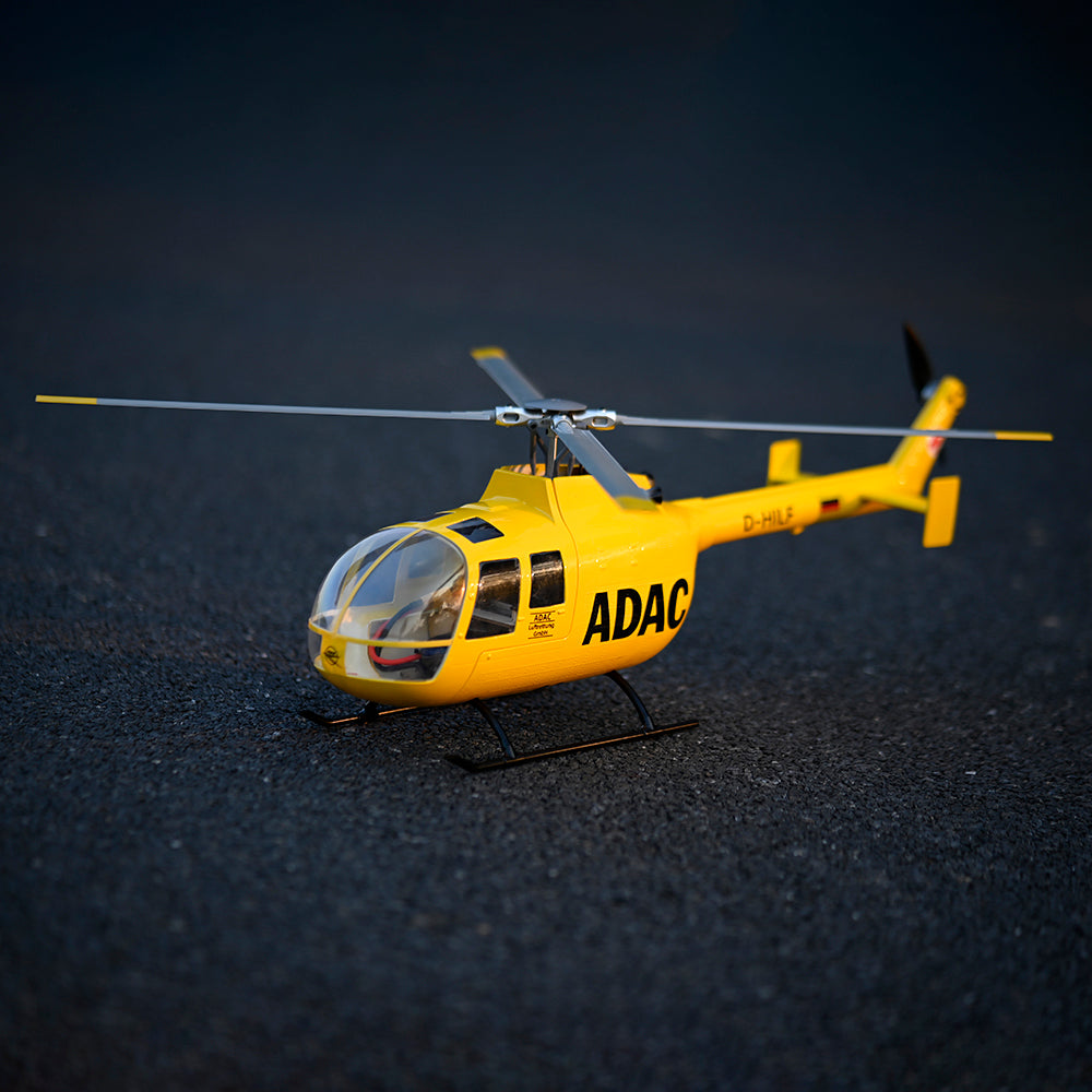 470 Klasse FLYWING BO105 RC Hubschraubermodell GPS 4-Blatt-Rotorkopf One Click Return Brushless Motor RTR I6S Funkbatterie