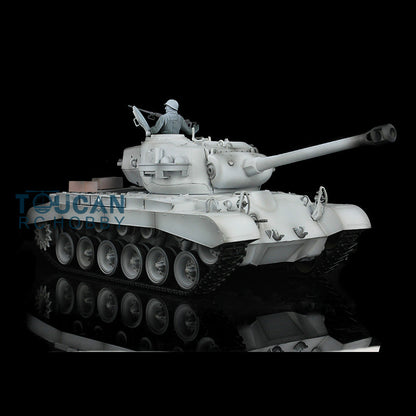 Henglong Plastic 1/16 TK7.0 3838 USA M26 Pershing RTR RC Tank Armored Vehicle Model Smoke Infrared Combat BB Sound Light System