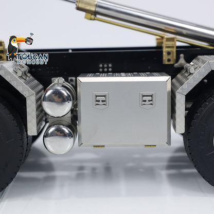 15. 1/14 TH-X G88 Roll-Off Truck Without Rear Steering and Lift Blue Rear Axle View
