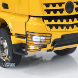 15. 1/14 TH-X G88 Roll-Off Truck with Rear Axle Lift Up Position Red Rear View  
