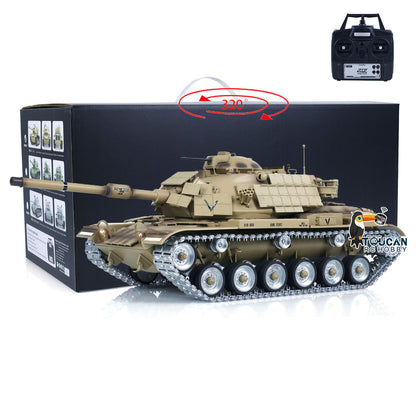 1/16 Tongde M60A1 ERA USA RC Infrarot- und BB-Kampfpanzer, lackiert und montiert, Funksteuerung, Militärmodell, Metallräder, elektrischer Panzerlauf, Rückstoß