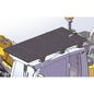CUT 1/14 LED Lamp/GPS/Cabin Rear Roof Guard/Rubber Pad/Beam/Bucket/Ripper for 914 3-Arms Metal RC Hydraulic Excavator Model