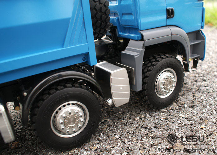 TOUCAN RC HOBBY LESU TGS Cabin 1/14 Metal 8x8/6x6 RC Hydraulic Dumper Truck Tipper Vehicle 2 Speed High Torque Gearbox 540 Brushed Motor for RC Model Enthusiasts