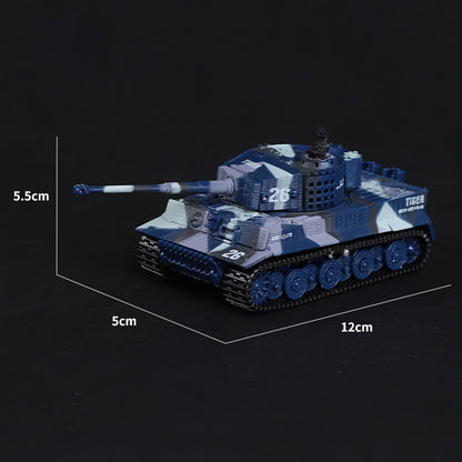 TOUCAN RC HOBBY 1:72 Ready to Run Mini Tank RC German Tiger Toy WW2 Battle Tank Easy Model 2.4G Painted and Assembled for Multiplayer Games