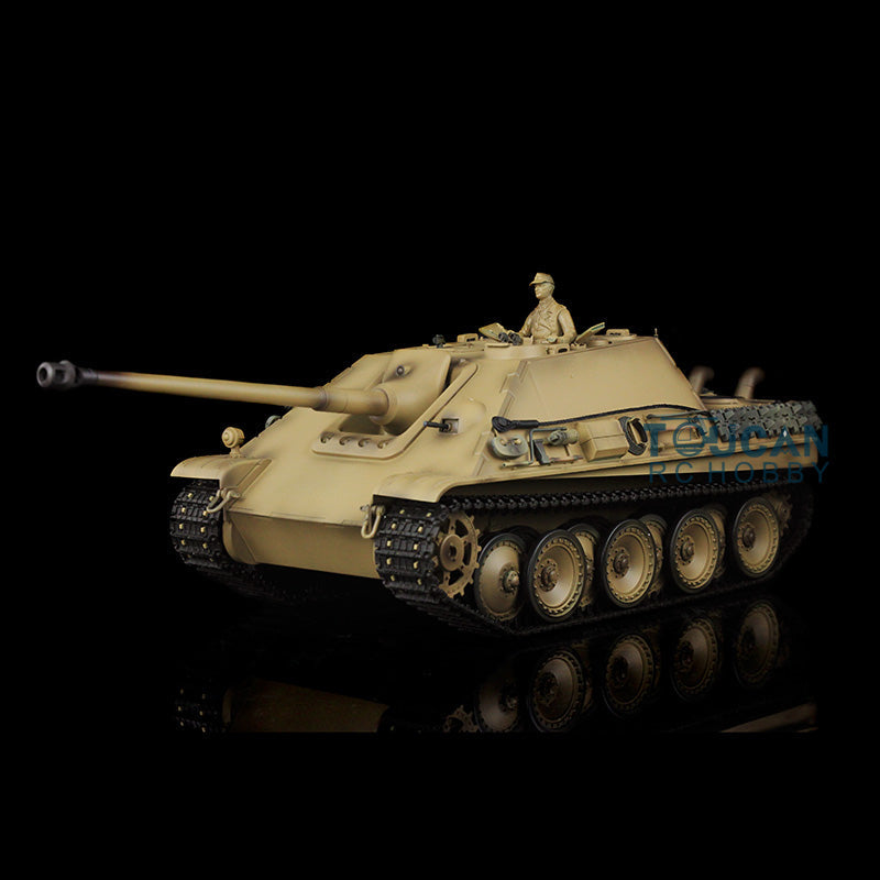 Henglong 1/16 Plastic TK7.0 3869 German Jadpanther RTR RC Tank BB Unit Infrared Combat Smoke Sound Lights Metal Barrel