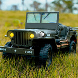 1/10 RC Off Road Vehicle C8815 4WD Remote Control Rock Crawler Car Military Truck Model Climbing Car RTR Battery LED Lights