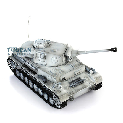 Henglong 1/16 TK7.0 Plastic German Panzer IV F2 3859 RTR RC Tank Model Infrared Combat BB Pivot Steering Smoke Unit Metal Barrel