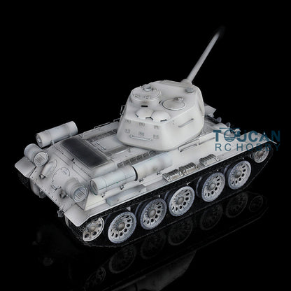 Henglong 1/16 TK7.0 Sowjetischer T34-85 I RC RTR BB IR Panzer 3909 mit 360°-Turm FPV Metallketten Kettenräder Leiträder Rauch Sound
