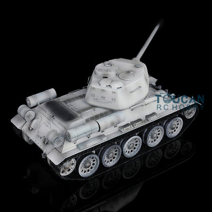 Henglong 1/16 TK7.0 Soviet Union T34-85 3909 RTR RC Tank BB IR Barrel Recoil 360 Degrees Turret Metal Tracks Sprockets Idlers Road Wheels