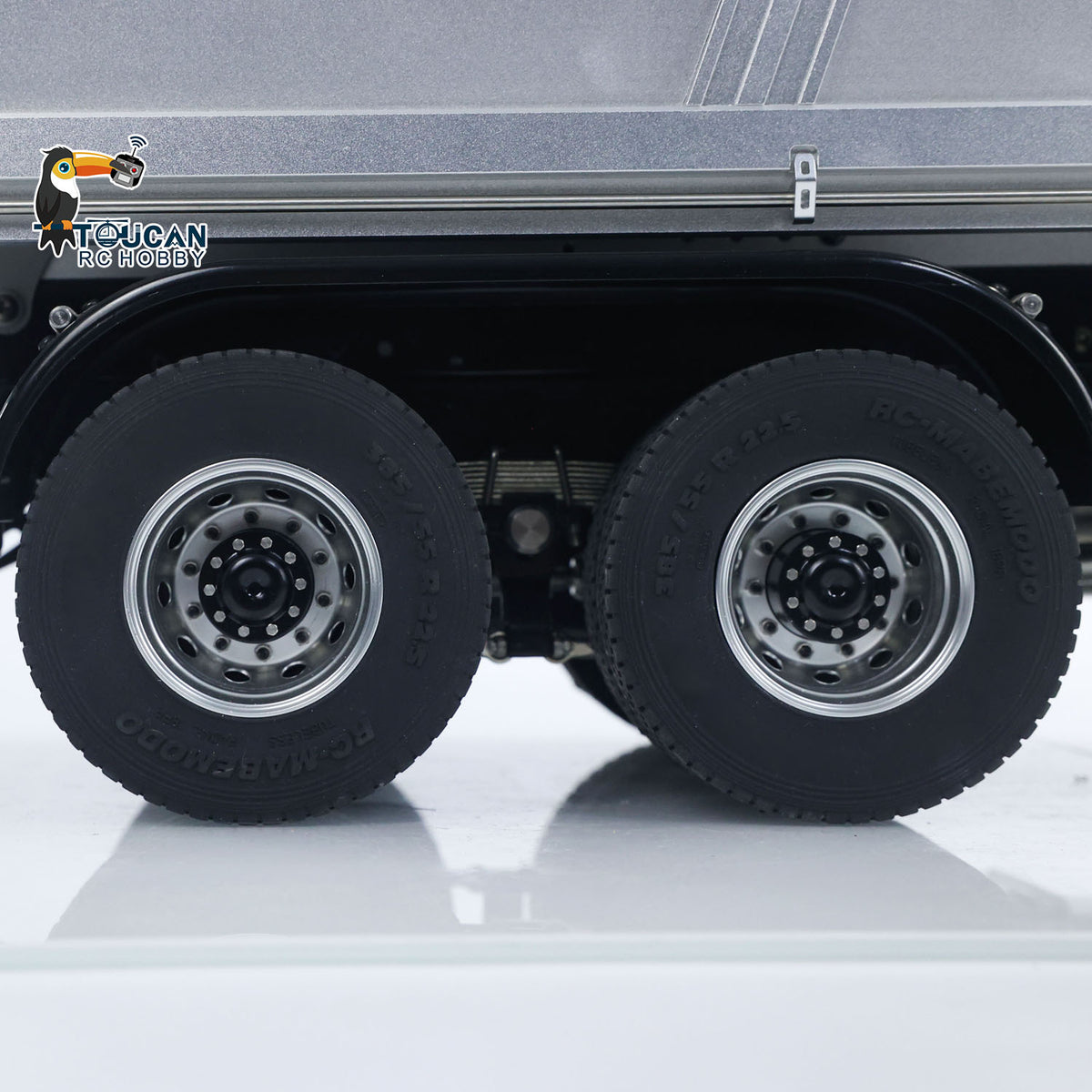 MD 6X6 Dumper Metal 1/14 6x6 Hydraulic Dump Truck with Metal Axles and 2-Speed Gearbox including Full Electronics Package and Roof Warning Lights without Axle Diff Lock