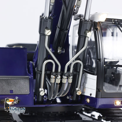 MTM 946-3 Metal 1/14 Excavator Hydraulic Ready to Operate with T12D 12-Channel Radio and 4MPa Pump, Comes with Hydraulic Grab, Small Bucket, Large Bucket and Ripper