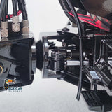 XDRC 1/14 6X6 Remote Control Dumper Car RC Hydraulic Articulated Truck Model With Servo Motor Sound Light Hydraulic System