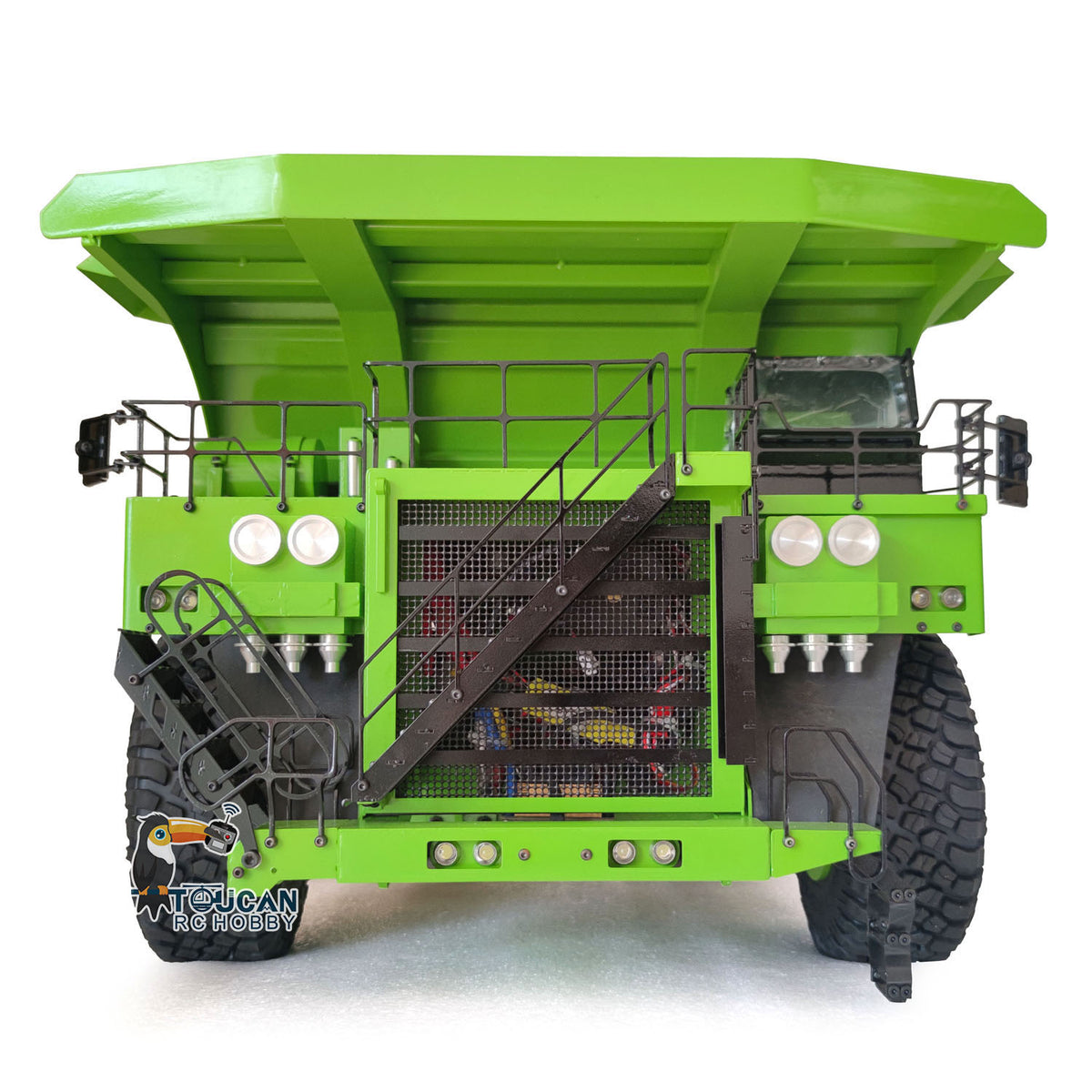 LZGH-C793D 1/20 Scale Metal RC Mine Dump Truck Hydraulic Lifting Rock Tire w/Radio & Battery