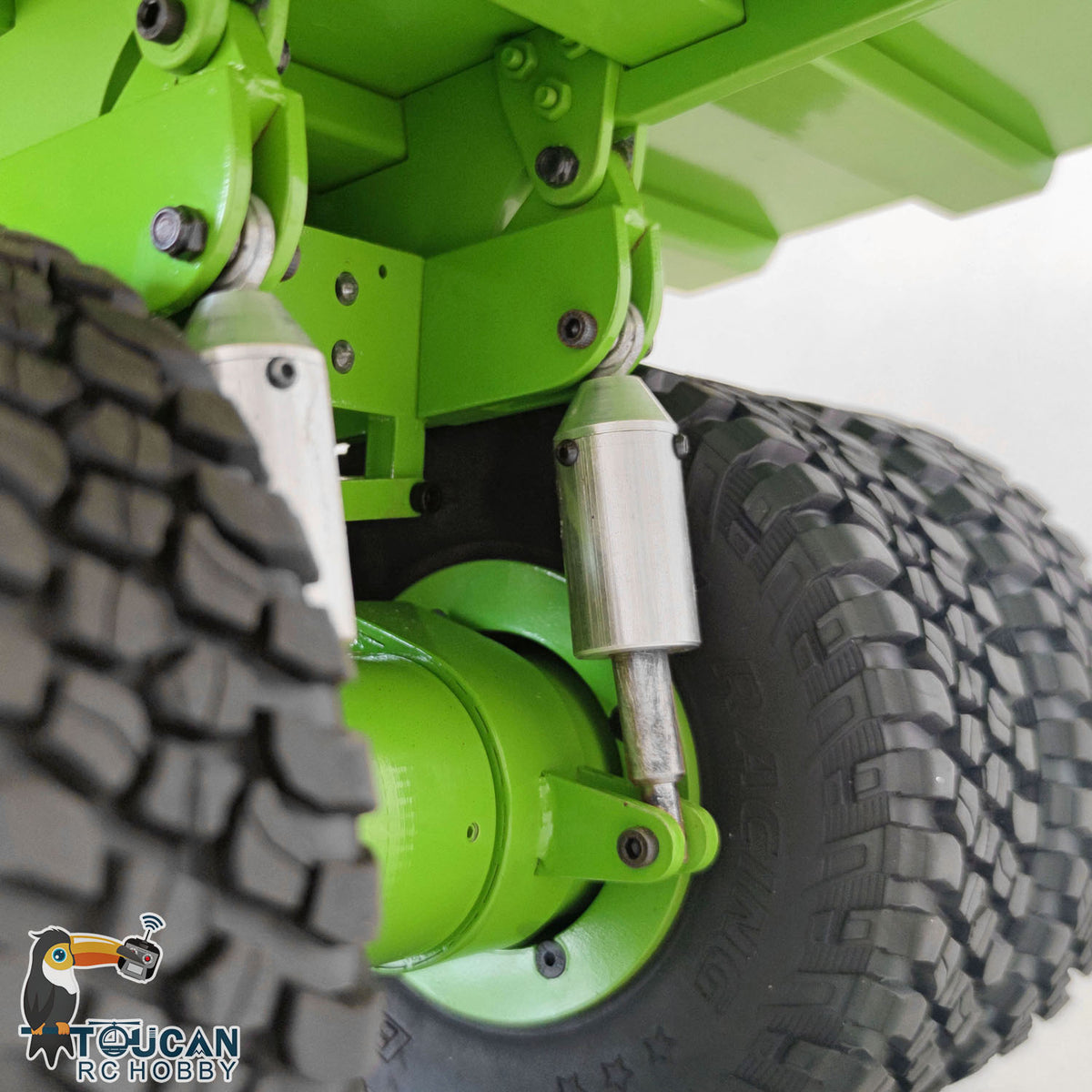 LZGH-C793D 1/20 Metal Hydraulic RC Dump Mining Truck Rock Tread Tire w/Radio Light Warning Sound No Battery