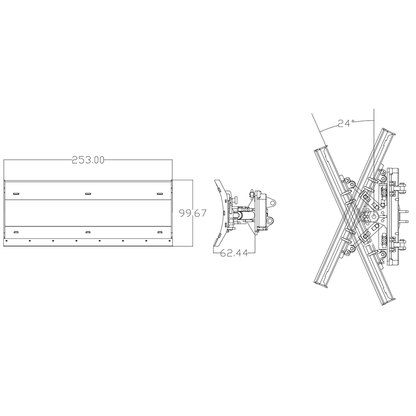 Metall-Wurzelrechengreifer-Sortiergreifer-Aufsatz für MTM 1/14 RC-Hydrauliklader WA480 E260L Baufahrzeug-Modellteile