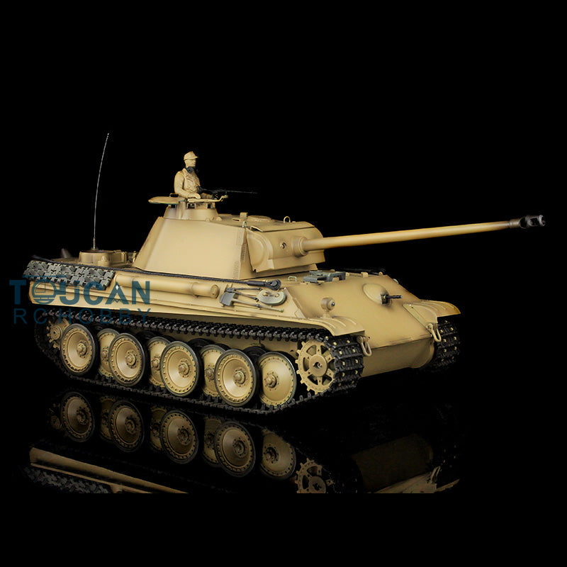 Henglong 1/16 TK7.0 Promotion German Panther G RTR RC Tank 3879 BB Infrared Combat Smoke Sound Light Metal Tracks Sprocket Wheels