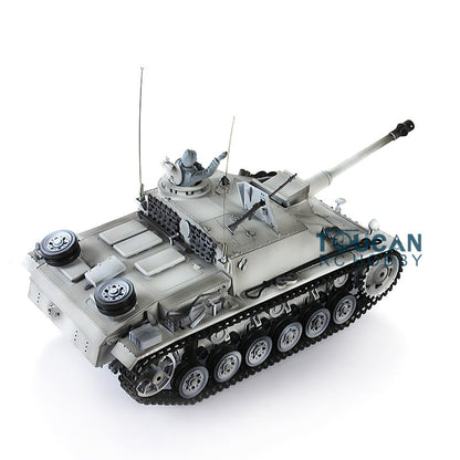 Henglong Plastic 1/16 TK7.0 German Stug III 3868 RTR RC Tank Model Infrared Combat BB Unit Smoke Lights 2 Sounds Metal Barrel