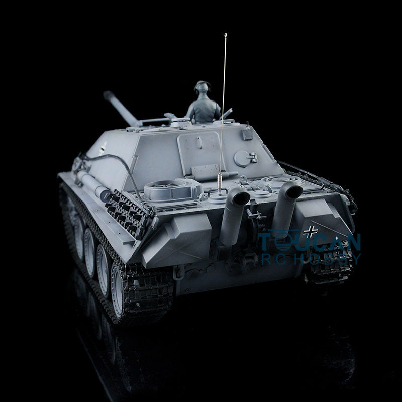 Henglong 1/16 Plastic TK7.0 3869 German Jadpanther RTR RC Tank BB Unit Infrared Combat Smoke Sound Lights Metal Barrel