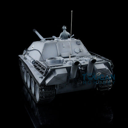 Henglong 1/16 Plastic TK7.0 3869 German Jadpanther RTR RC Tank BB Unit Infrared Combat Smoke Sound Lights Metal Barrel