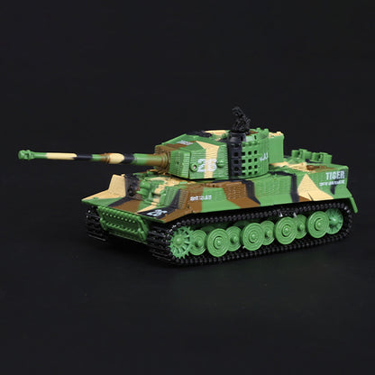 TOUCAN RC HOBBY 1:72 Ready to Run Mini Tank RC German Tiger Toy WW2 Battle Tank Easy Model 2.4G Painted and Assembled for Multiplayer Games