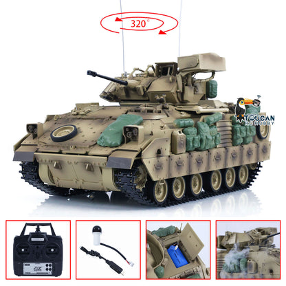 1/16 Tongde RC Kampfpanzer M2A2 Bradley Electric Infantry Barrel Recoil Kampf Elektrofahrzeug Modell Spielzeug