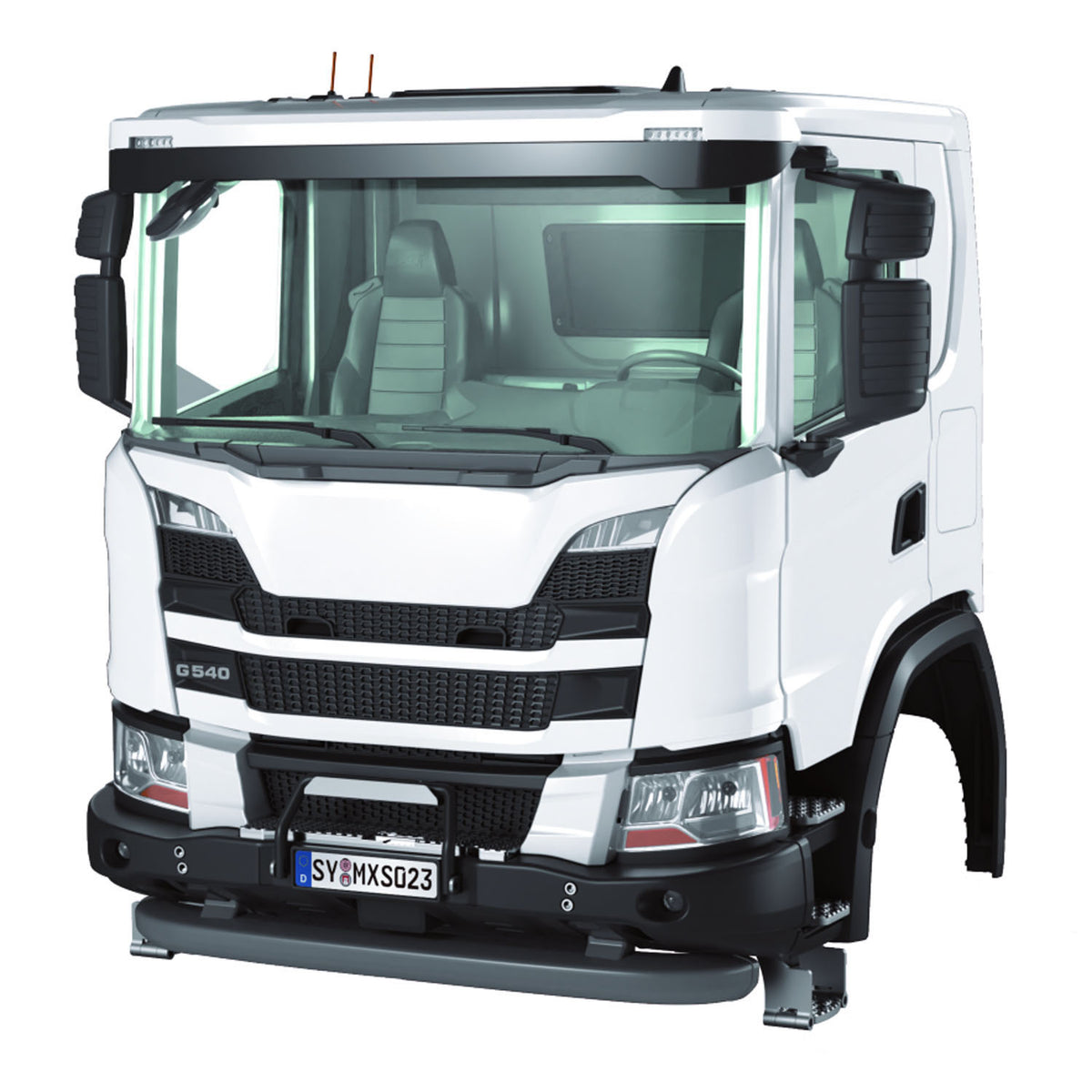 TOUCAN RC HOBBY DoubleE G540 Plastic Cabin S023 Unpainted/Painted for 1/14 RC Dump Truck DIY Hydraulic Tipper DIY Model