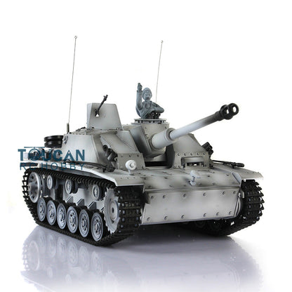 Henglong 1/16 TK7.0 Profession German Stug III 3868 RTR RC Tank IR BB Smoke Unit Metal Tracks Sprockets Idlers Road Wheels Barrel Gearbox