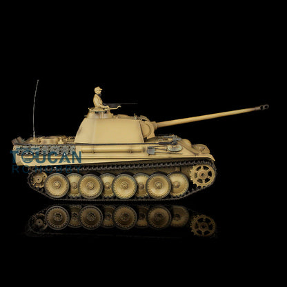 Henglong 1/16 TK7.0 Promotion German Panther G RTR RC Tank 3879 BB Infrared Combat Smoke Sound Light Metal Tracks Sprocket Wheels