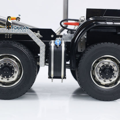 18. 1/14 TH-X SC-G88 8x8 Roll-Off with Hydraulic Pump and Reservoir Blue Closeup

