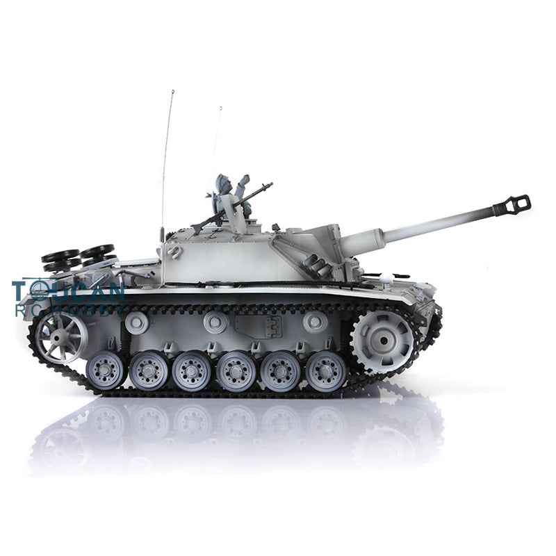 Henglong 1/16 TK7.0 Promotion 3868 German Stug III RTR RC Tank BB Unit IR Smoke Metal Tracks Idlers Sprockets Wheels Gearbox Barrel