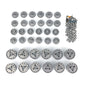 Full Metal Road Wheels With Caps 6PCS Return Rollers for 1/16 Henglong TK70 Soviet KV-1 RC Battle Tank Universal Accessory
