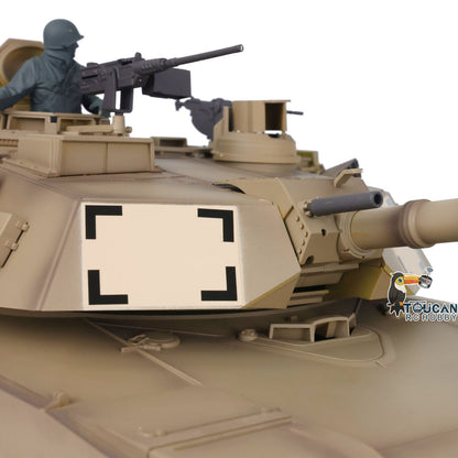 Heng Long 1/16 TK16 Full Metal Chassis RTR RC Tank 3918 M1A2 Abrams with Muzzle Flash Smoke Effects 360 Degrees Turret I6S Radio System