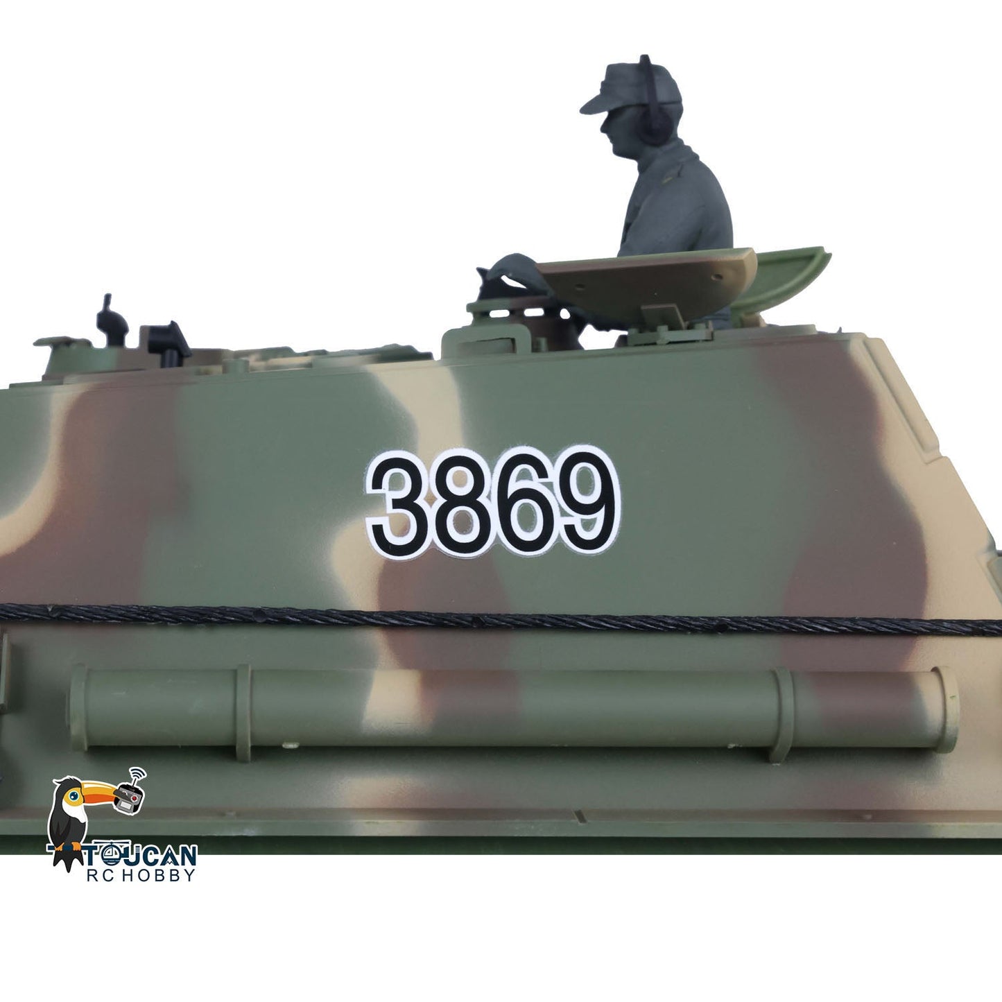 Henglong 1/16 TK7.0 Plastic German Jadpanther 3869 RTR RC Tank FPV Infrared Combat BB Unit Smoke Steel Gearbox Metal Barrel