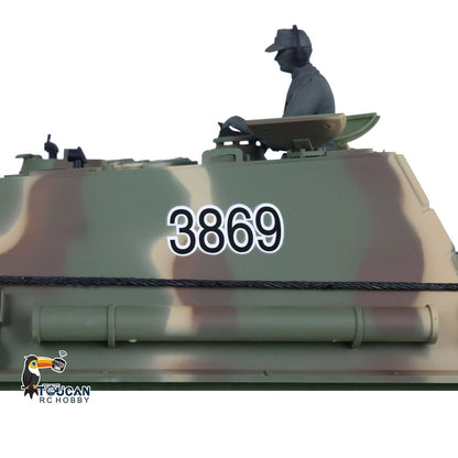 Henglong 1/16 TK7.0 Plastic German Jadpanther 3869 RTR RC Tank FPV Infrared Combat BB Unit Smoke Steel Gearbox Metal Barrel