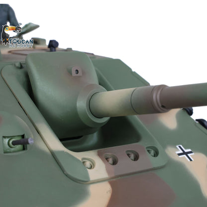 1/16 TK7.0 Kunststoffversion Henglong Jadpanther FPV Betriebsbereiter ferngesteuerter BB-IR-Panzer 3869 mit Stahlgetriebe, Rauchgeräusch