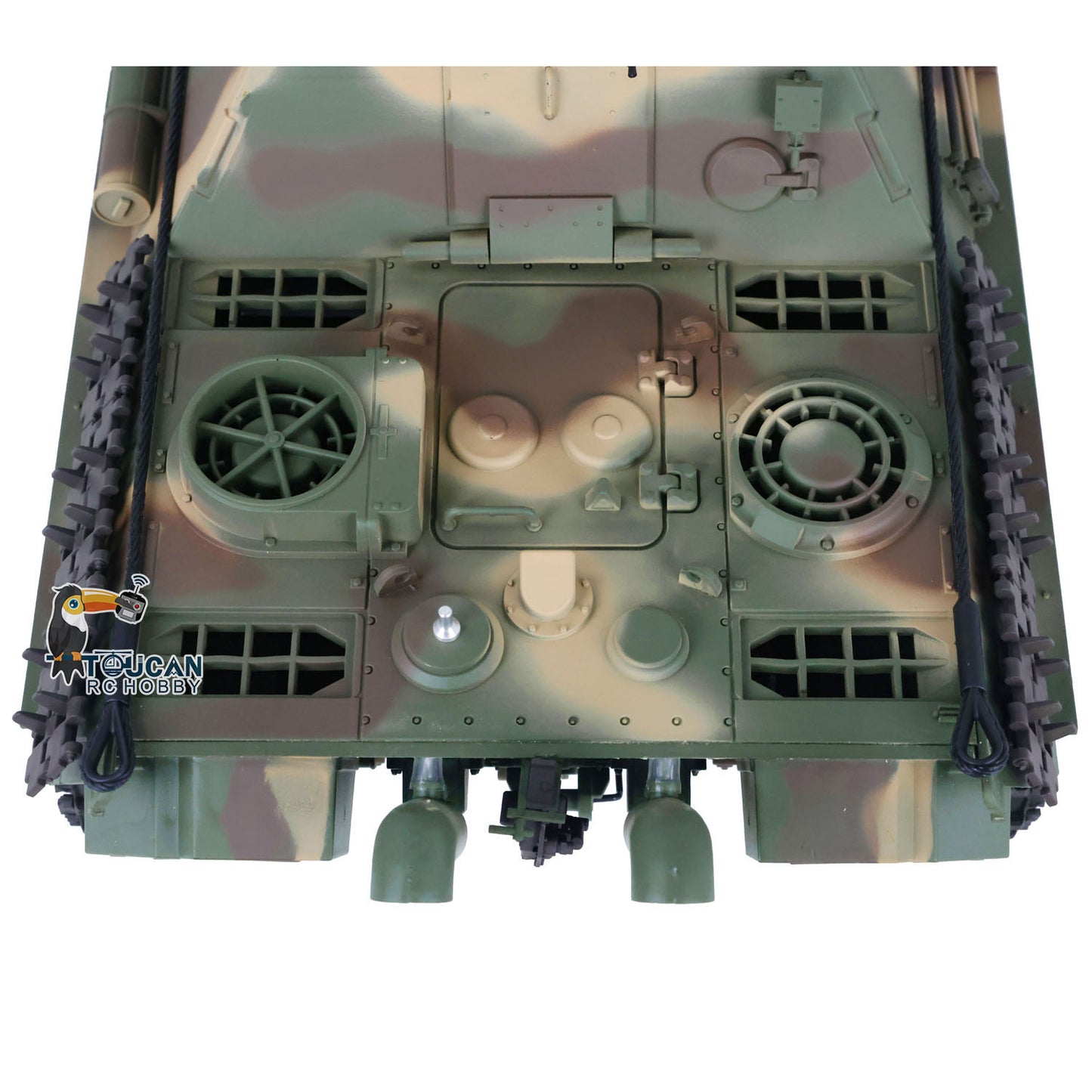 1/16 TK7.0 Kunststoffversion Henglong Jadpanther FPV Betriebsbereiter ferngesteuerter BB-IR-Panzer 3869 mit Stahlgetriebe, Rauchgeräusch