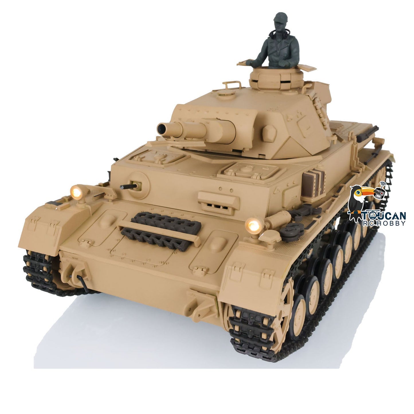 Henglong Plastic 1/16 TK7.0 German Panzer IV F 3858 RTR RC Tank Model Infrared System BB Unit Smoke Lights 2 Sounds Metal Barrel