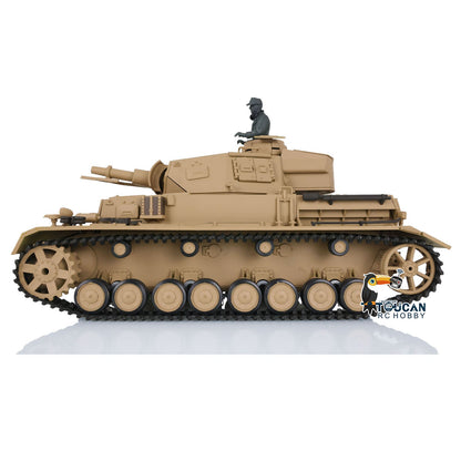 TOUCAN RC HOBBY Henglong 1/16 TK7.0 Plastic German Panzer IV F2 F 3858 3859 RTR RC Tank Model Infrared Combat 360 Degrees Turret BB Unit Smoke Metal Barrel
